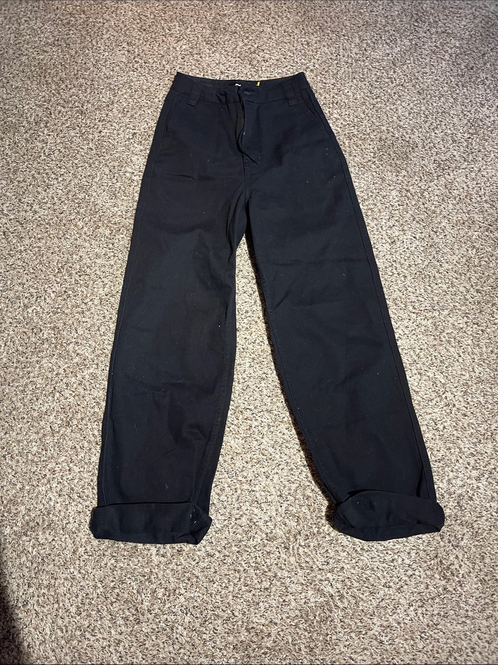 Monet Black Straight-Leg Chinos